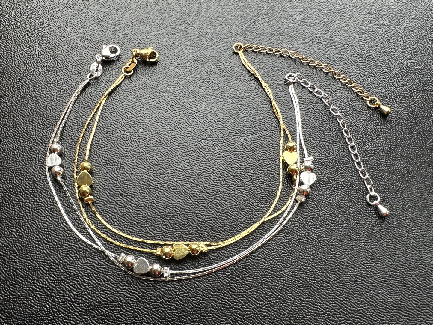 Sterling Silver/ Gold Anklet, Gold Anklet Bracelet, Gift for her Anklet. Birthday Gift, Boho Jewelry, Silver Anklet, Gold Anklet