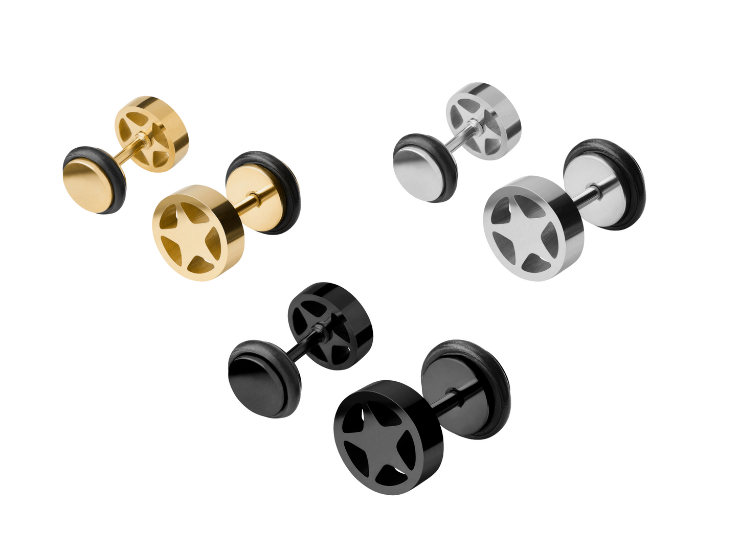 Stud Star Earrings Made With Stainless Steel MK Trendy