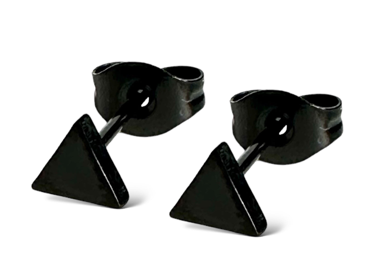 Triangle Stud Surgical Steel Earrings Gift for Him / Her