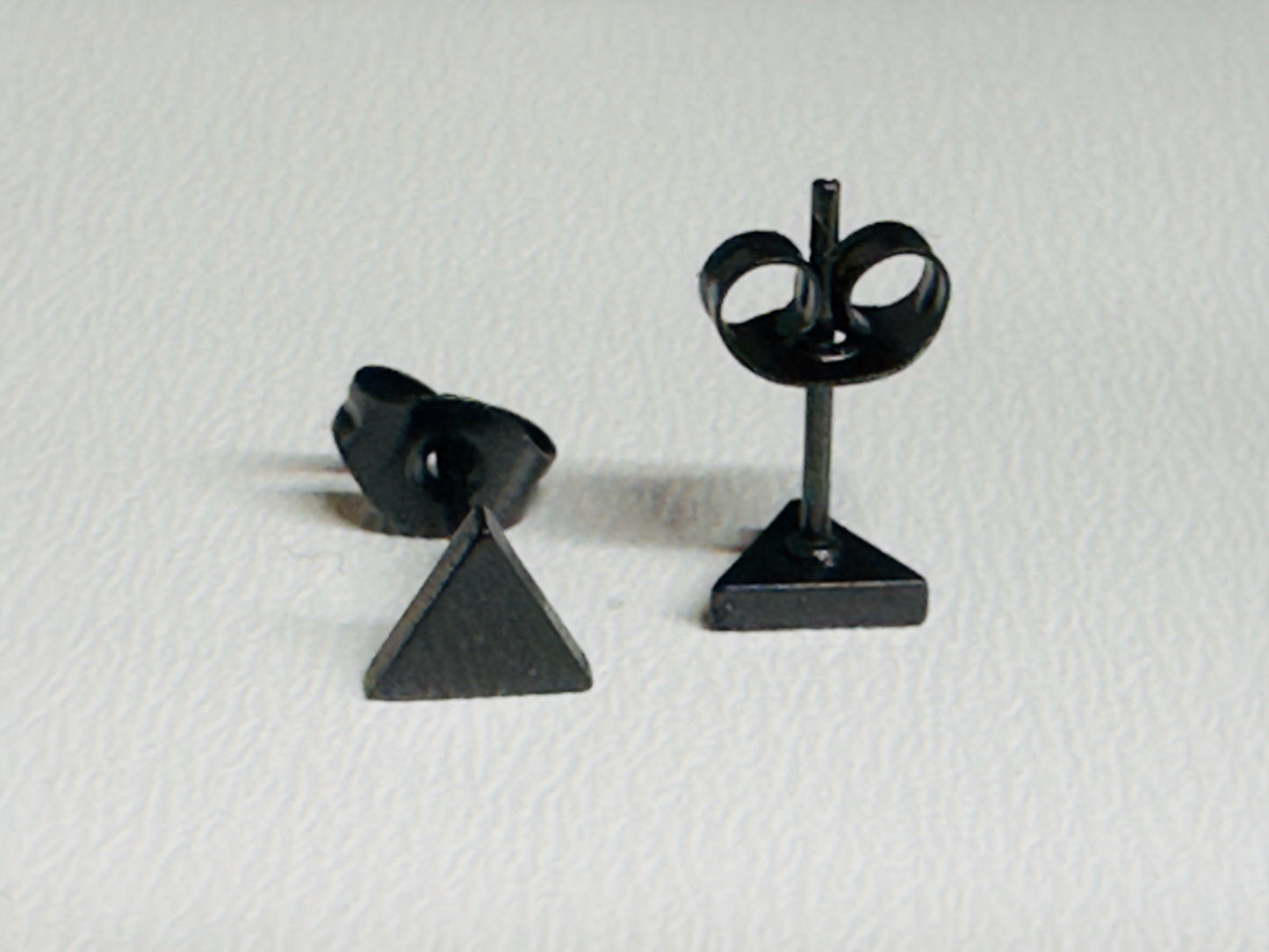 Triangle Stud Surgical Steel Earrings Gift for Him / Her