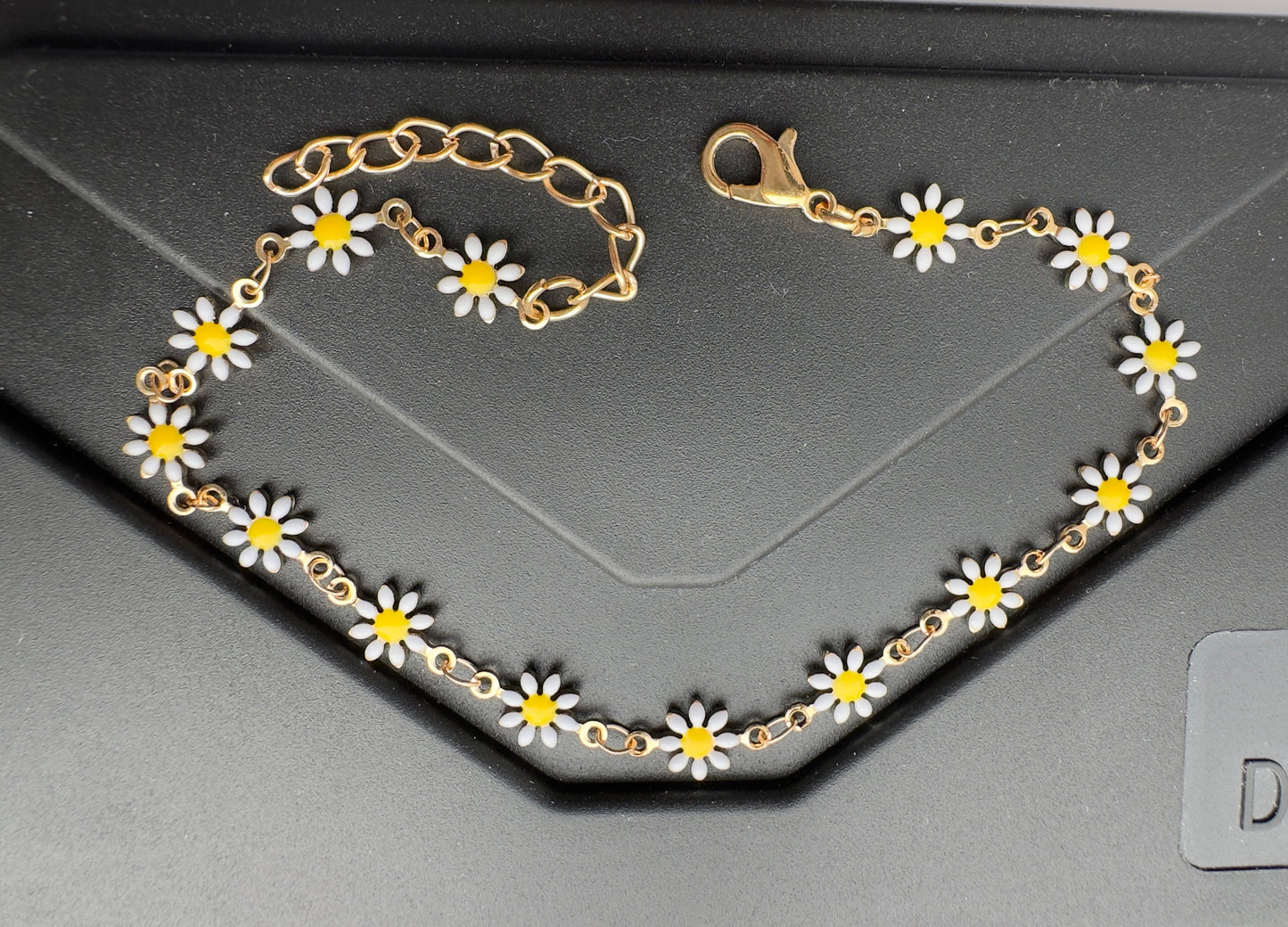 Flower Anklet Gold Plated Boho Beach anklet, Gift for her. Birthday Gift, Boho Jewelry, Gold Anklet