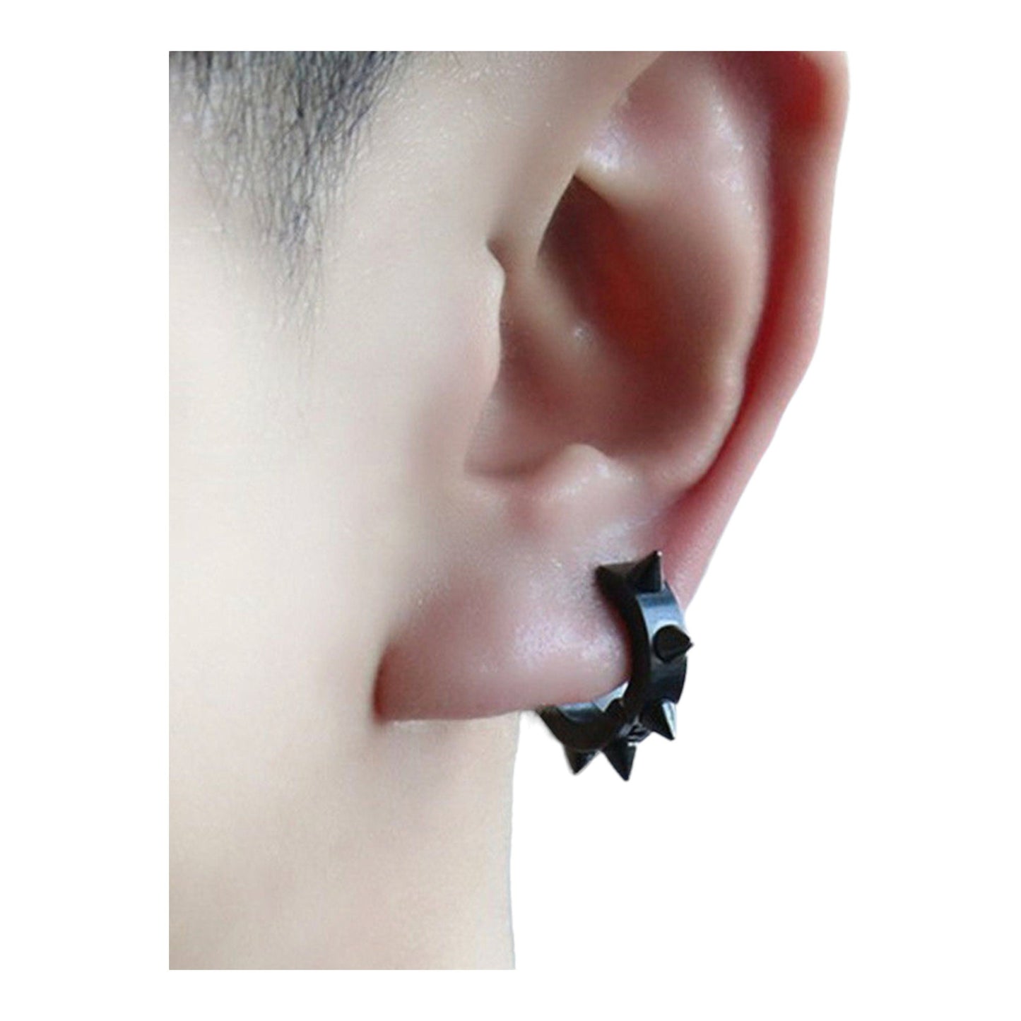 Spiked Hoop Earring High Quality Stainless Steel Earrings MK Trendy