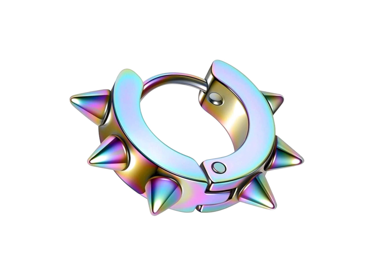 Spiked Hoop Earring High Quality Stainless Steel Earrings MK Trendy