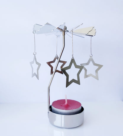 Christmas Gift Rotary Carousel Spinning Tea light Candle Holder