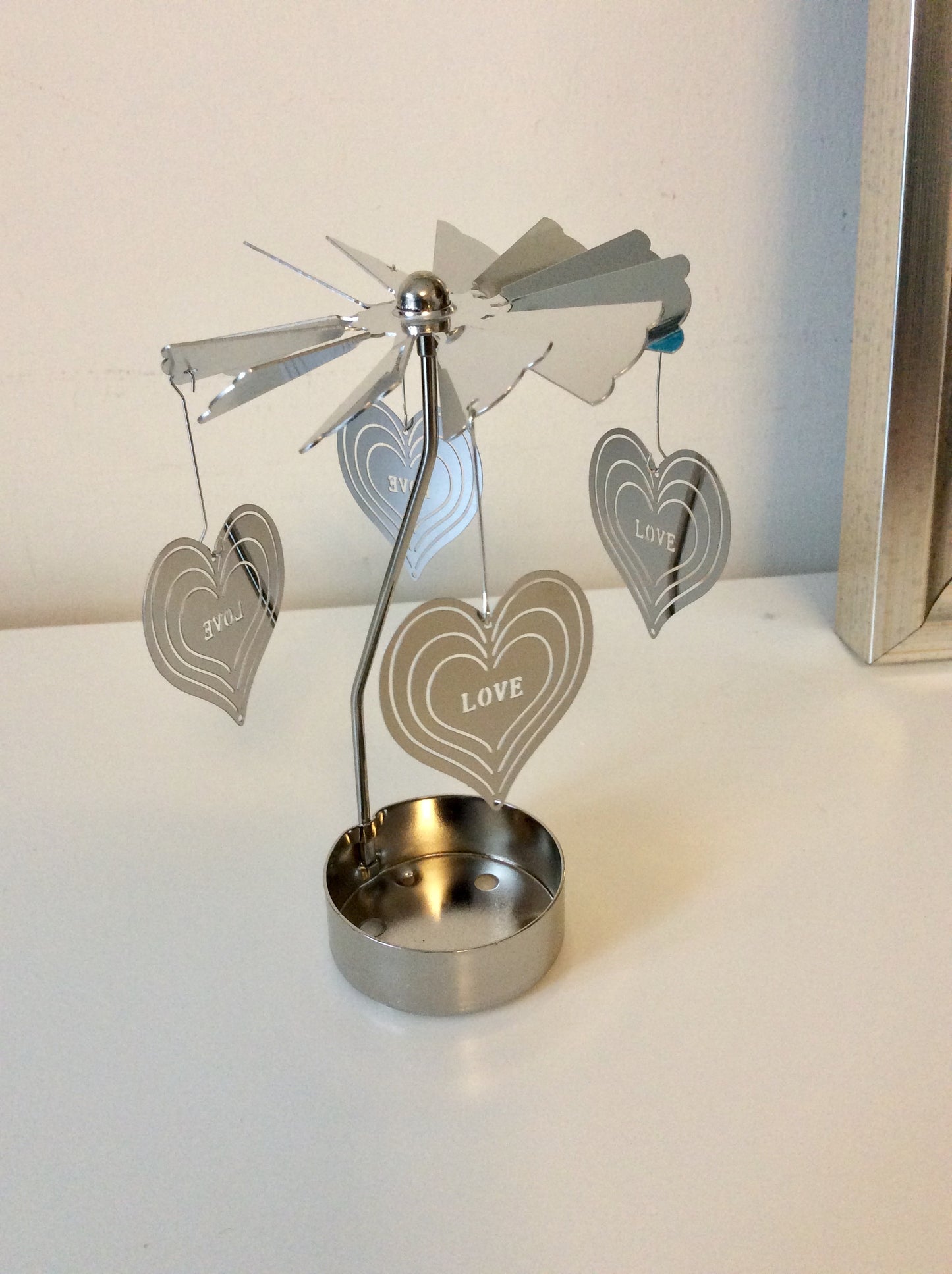 Rotary Carousel Spinning Tea light Candle Holder, Christmas Gift