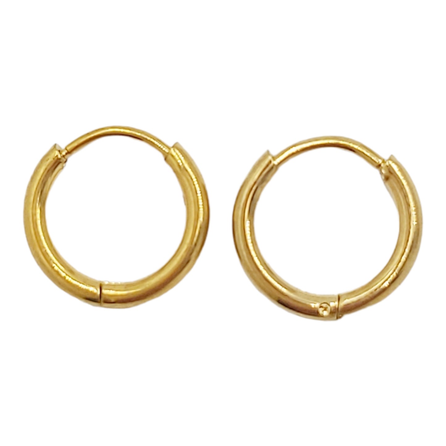 Small Thin Hoop Earrings 18K Gold Plated