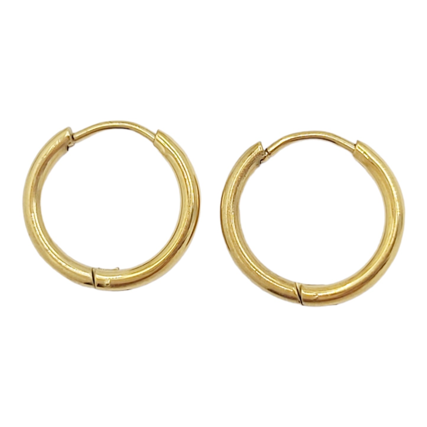 Small Thin Hoop Earrings 18K Gold Plated