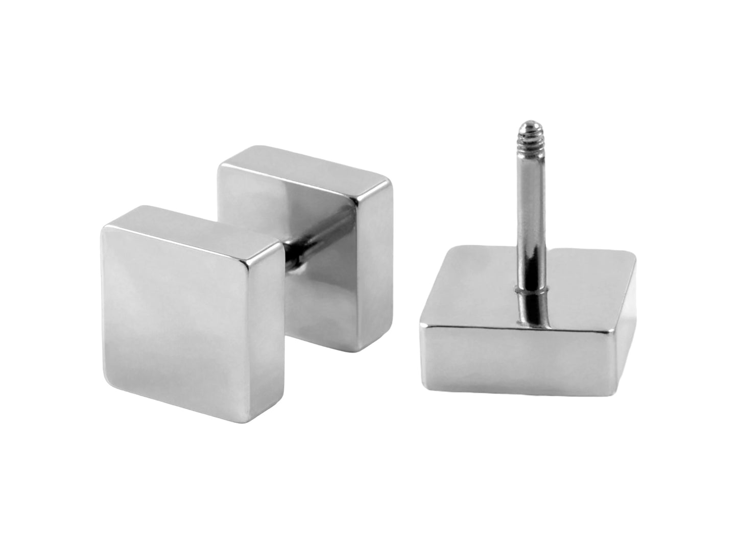 Stud Square Earring in stainless steel