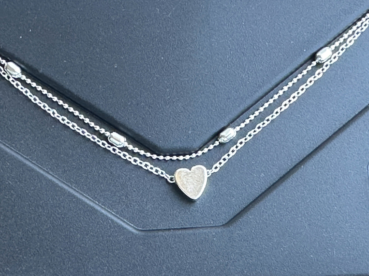 Small Heart Boho beach heart anklet 925 silver plated bracelet