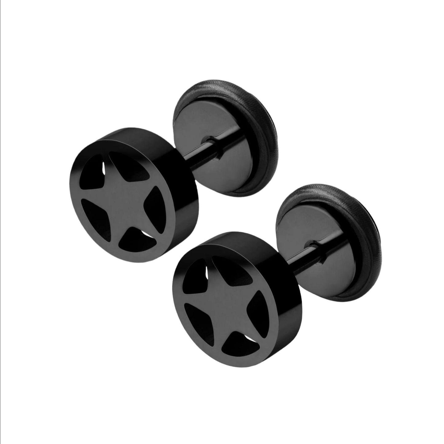 Black Star Earrings this trendy earring for the definitive Man & Women