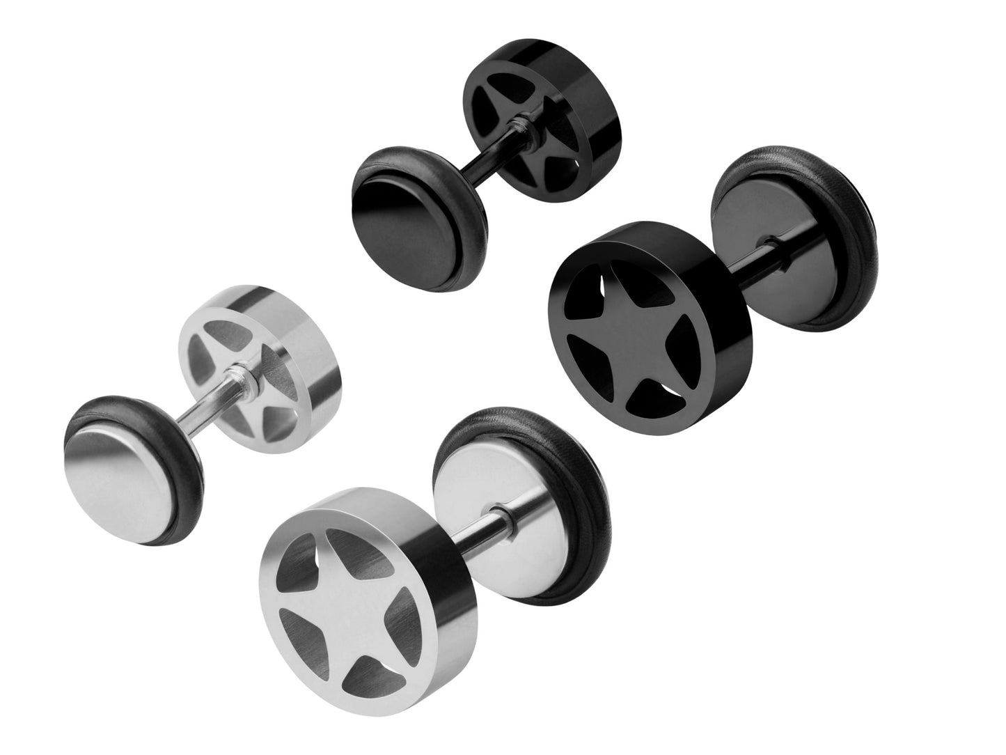 Stud Star Earrings Made With Stainless Steel