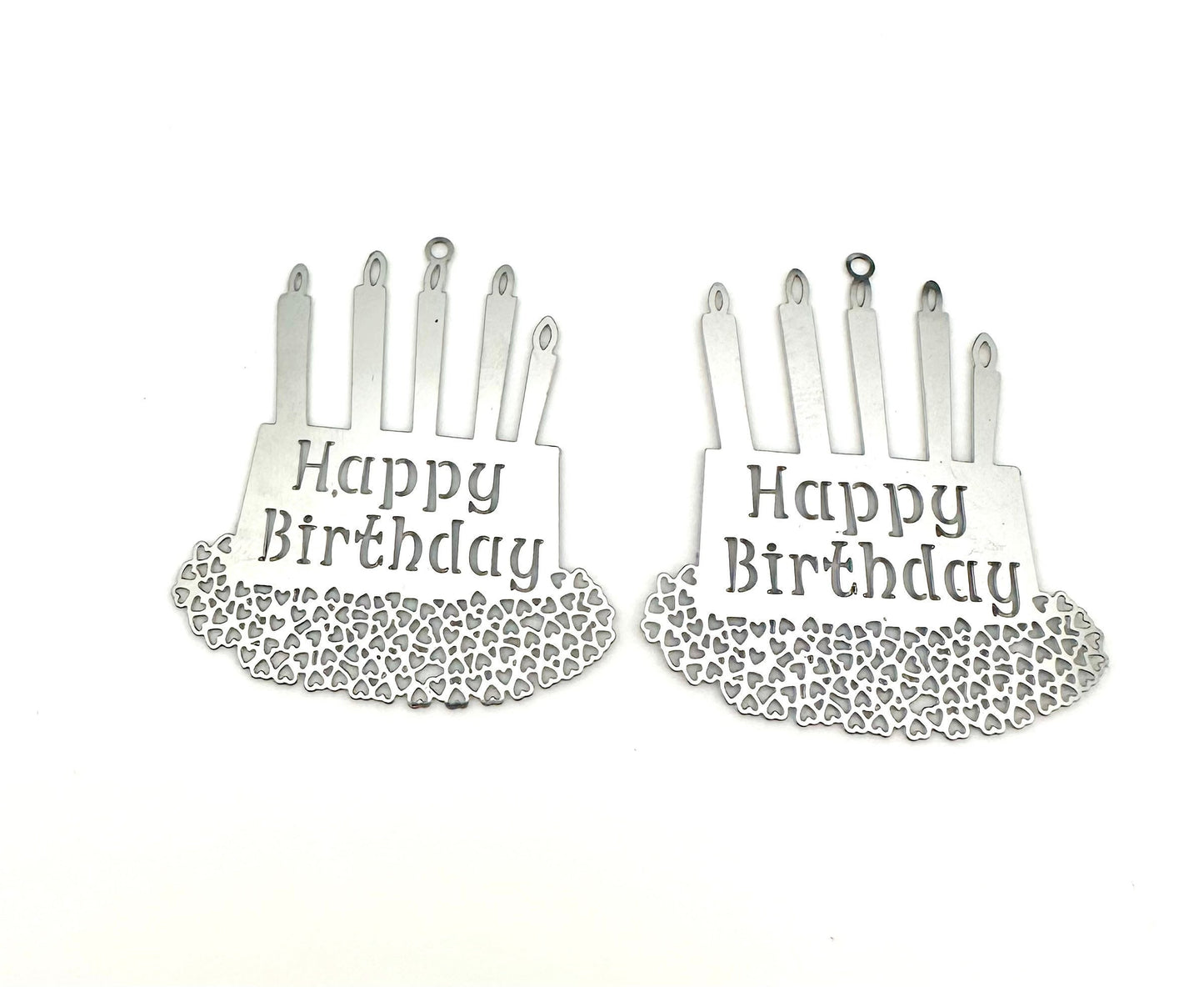 Happy Birthday Rotary Carousel Spinning Tea light Birthday Cake Candle Holder