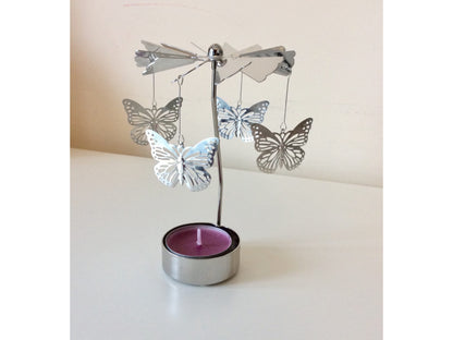 12pcs ButterFly Rotary Carousel Spinning Tea light Candle Holder