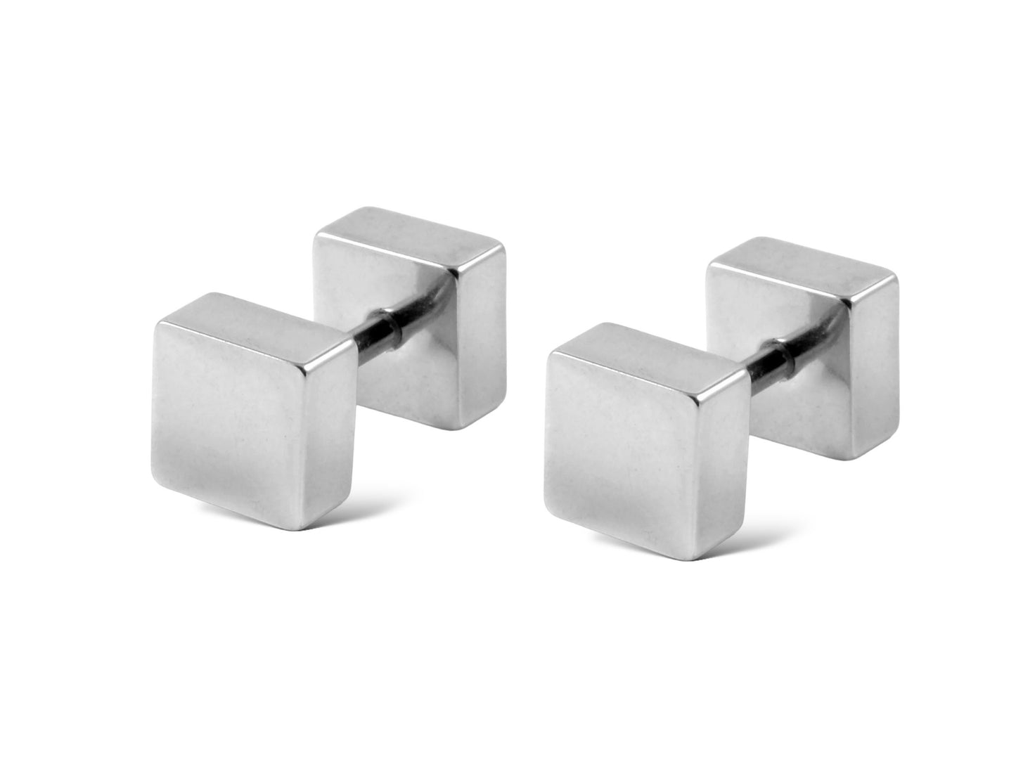 Stud Square Earring in stainless steel