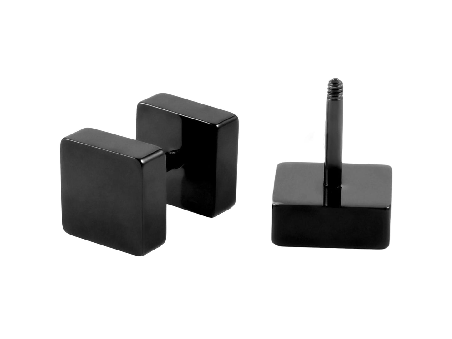 Stud Square Earring in stainless steel